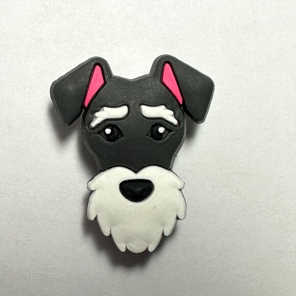 Schnauzer Dog Croc Charm - Picture 1 of 2